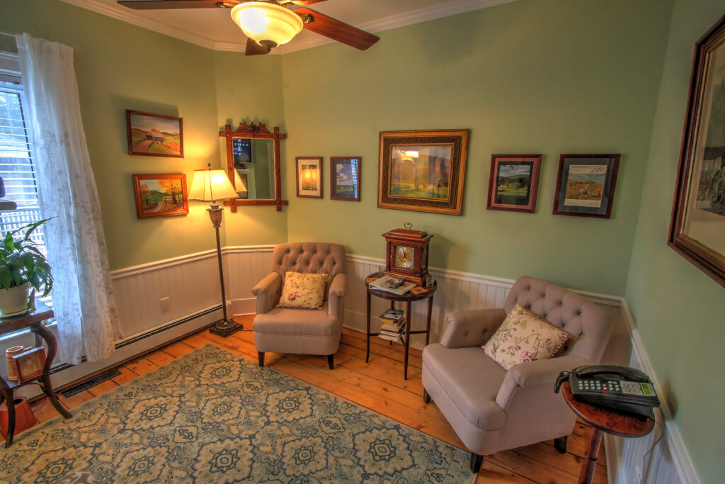 Sitting area at the Phineas Swann Inn & Spa